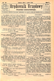 Orędownik Urzędowy Powiatu Leszczyńskiego 1924.05.07 R.5 Nr 24