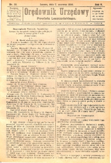 Orędownik Urzędowy Powiatu Leszczyńskiego 1924.06.07 R.5 Nr 33