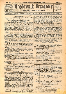 Orędownik Urzędowy Powiatu Leszczyńskiego 1924.10.04 R.5 Nr 49