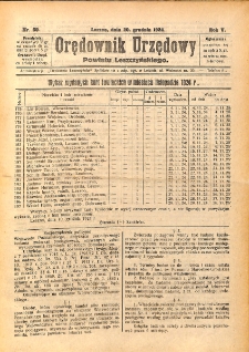 Orędownik Urzędowy Powiatu Leszczyńskiego 1924.12.20 R.5 Nr 60