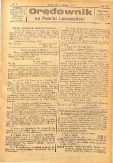 Orędownik na Powiat Leszczyński 1934.02.17 R.11 Nr 7