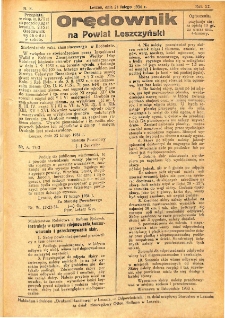 Orędownik na Powiat Leszczyński 1934.02.24 R.11 Nr 8