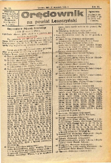 Orędownik na Powiat Leszczyński 1934.09.29 R.11 Nr 37