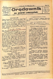 Orędownik na Powiat Leszczyński 1934.10.20 R.11 Nr 41