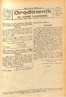 Orędownik na Powiat Leszczyński 1934.11.10 R.11 Nr 44