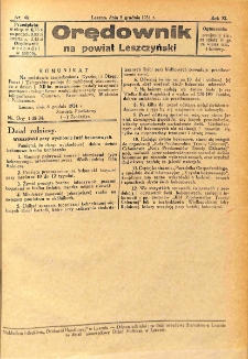 Orędownik na Powiat Leszczyński 1934.12.08 R.11 Nr 48