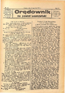Orędownik na Powiat Leszczyński 1934.12.15 R.11 Nr 49