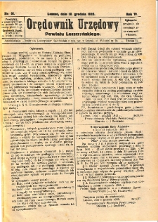 Orędownik Urzędowy Powiatu Leszczyńskiego 1925.12.12 R.6 Nr 51