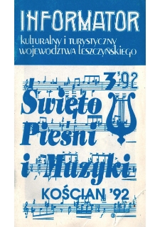 Informator Kulturalny i Turystyczny Wojew&oacute;dztwa Leszczyńskiego 1992.05/06 Nr 3(157)