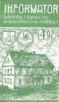 Informator Kulturalny i Turystyczny Wojew&oacute;dztwa Leszczyńskiego 1992.07/08 Nr 4(158)