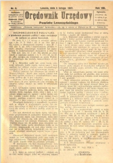 Orędownik Urzędowy Powiatu Leszczyńskiego 1927.02.05 R.8 Nr 8