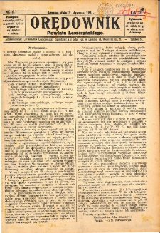 Orędownik Powiatu Leszczyńskiego 1931.01.03 R.11 Nr 1