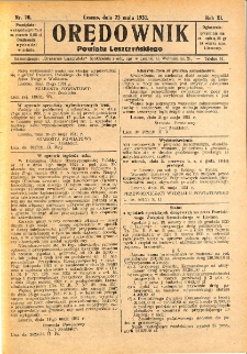 Orędownik Powiatu Leszczyńskiego 1931.05.23 R.11 Nr 20