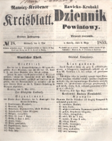 Rawicko-Krobski Dziennik Powiatowy. 1853.05.04 R 3. Nr 18