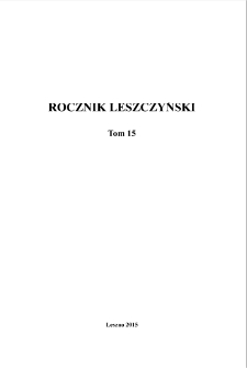 Rocznik Leszczyński 2015 T. 15