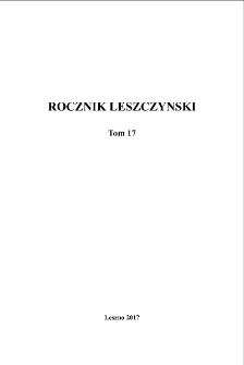 Rocznik Leszczyński 2017 T. 17