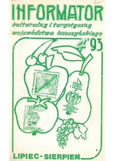 Informator Kulturalny i Turystyczny Wojew&oacute;dztwa Leszczyńskiego 1993.07/08 Nr 4(164)