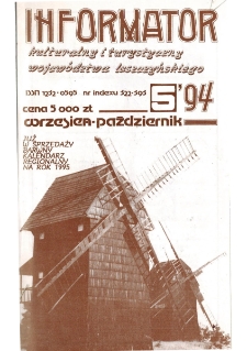 Informator Kulturalny i Turystyczny Wojew&oacute;dztwa Leszczyńskiego 1994.09/10 Nr 5(171)