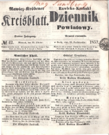 Rawicko-Krobski Dziennik Powiatowy. 1853.