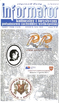 Informator Kulturalny i Turystyczny Południowo-Zachodniej Wielkopolski 2005.01-02 Nr 1(231)
