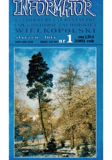 Informator Kulturalny i Turystyczny Południowo-Zachodniej Wielkopolski 2001.01-02 Nr 1(207)