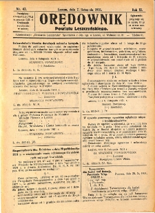 Orędownik Powiatu Leszczyńskiego 1931.11.07 R.11 Nr 42