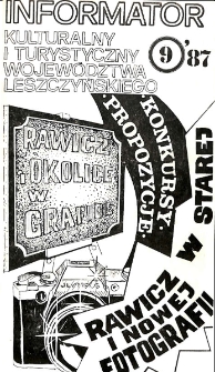 Informator Kulturalny i Turystyczny Wojew&oacute;dztwa Leszczyńskiego 1987.09 Nr 9(117)