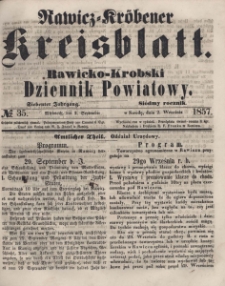 Rawicko-Krobski Dziennik Powiatowy. 1857.09.02 R. 7 Nr 35