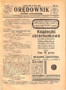 Orędownik Powiatu Leszczyńskiego 1930.07.19 R.11 Nr 30
