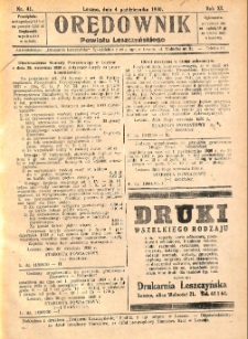 Orędownik Powiatu Leszczyńskiego 1930.10.04 R.11 Nr 41