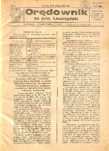 Orędownik na powiat Leszczyński 1933.01.14 R.13 Nr 2