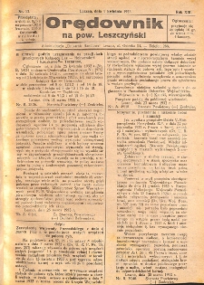Orędownik na powiat Leszczyński 1933.04.01 R.13 Nr 13