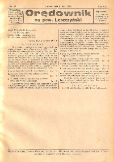Orędownik na powiat Leszczyński 1933.07.08 R.13 Nr 27
