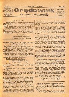 Orędownik na powiat Leszczyński 1933.07.15 R.13 Nr 28