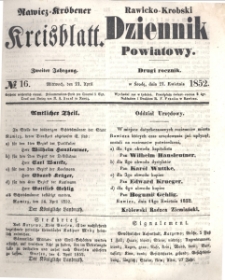 Rawicko-Krobski Dziennik Powiatowy. 1852.04.21 R. 2 Nr 16