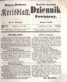 Rawicko-Krobski Dziennik Powiatowy. 1852.05.12 R. 2 Nr 19