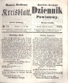 Rawicko-Krobski Dziennik Powiatowy. 1852.06.16 R. 2 Nr 24