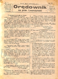 Orędownik na powiat Leszczyński 1933.10.21 R.13 Nr 42