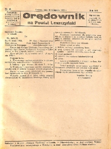 Orędownik na powiat Leszczyński 1933.11.18 R.13 Nr 46