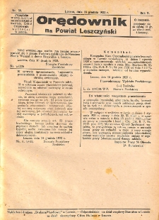 Orędownik na powiat Leszczyński 1933.12.16 R.13 Nr 50