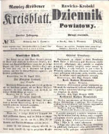Rawicko-Krobski Dziennik Powiatowy. 1852.09.01 R. 2 Nr 35