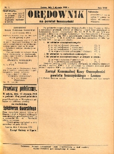 Orędownik na Powiat Leszczyński 1938.01.08 R. 22 Nr 1