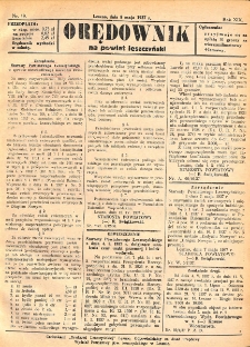 Orędownik na Powiat Leszczyński 1937.05.08 R.19 Nr 19