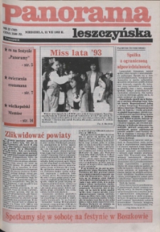 Panorama Leszczyńska 1993.07.11 R.15 Nr27(702)