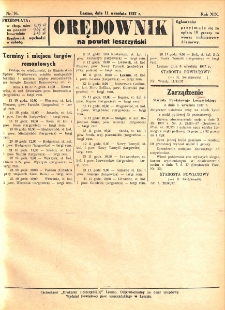 Orędownik na Powiat Leszczyński 1937.09.11 R.19 Nr 36