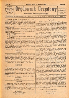 Orędownik Urzędowy Powiatu Leszczyńskiego 1928.02.11 R.9 Nr 6