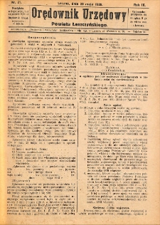 Orędownik Urzędowy Powiatu Leszczyńskiego 1928.05.23 R.9 Nr 21