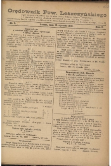 Orędownik Powiatu Leszczyńskiego 1921.01.15 R. 2 Nr 3