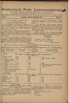 Orędownik Powiatu Leszczyńskiego 1921.01.22 R. 2 Nr 4