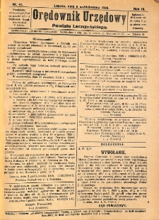 Orędownik Urzędowy Powiatu Leszczyńskiego 1928.10.06 R.9 Nr 41